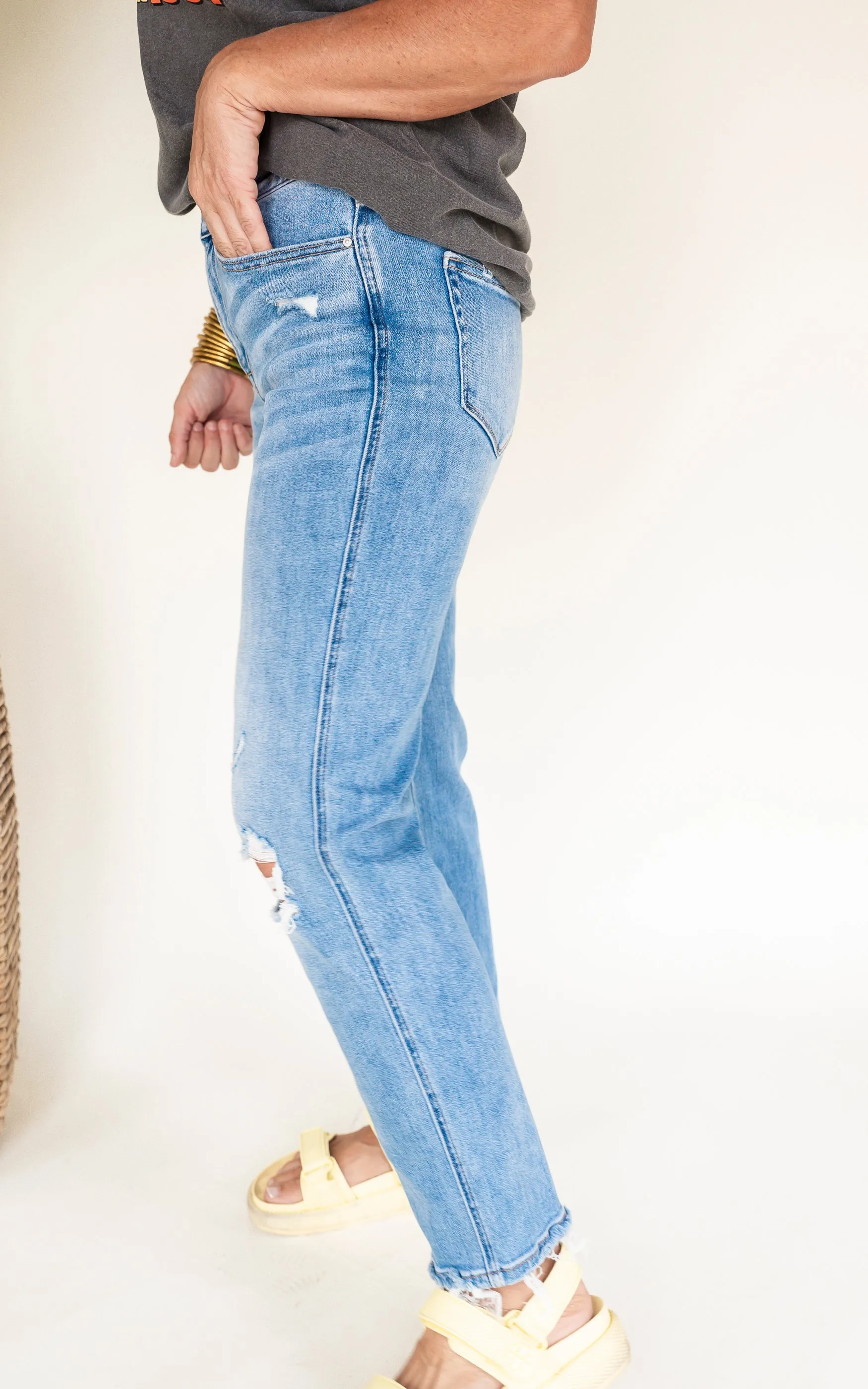 The 2.0 Holy Grail Boyfriend Distressed Denim Jean | Mica Collab w/ Bad Habit