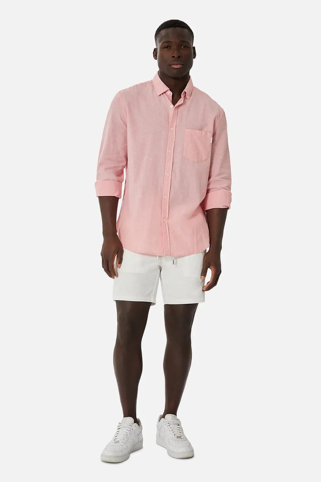 The Cammello Linen Shirt - Coral