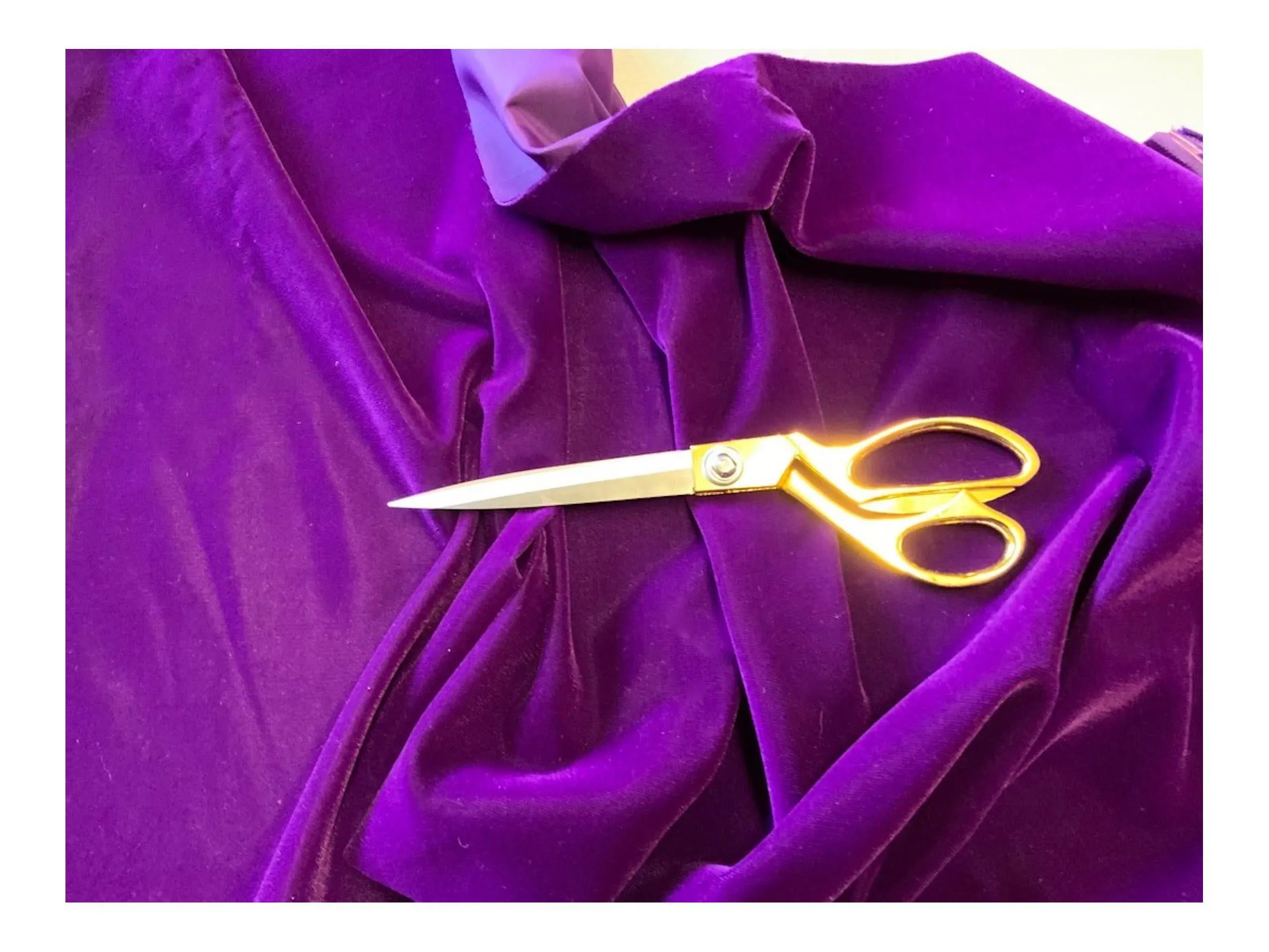 TRIPLE VELVET - PURPLE Triple Velvet  Fabric -  Fine and Lightweight - 112 cms - 180 gsm