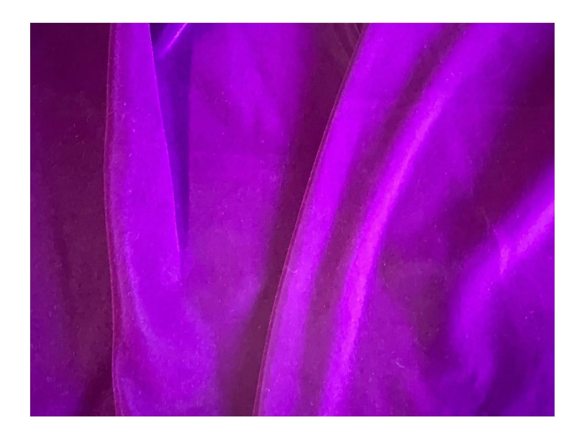TRIPLE VELVET - PURPLE Triple Velvet  Fabric -  Fine and Lightweight - 112 cms - 180 gsm