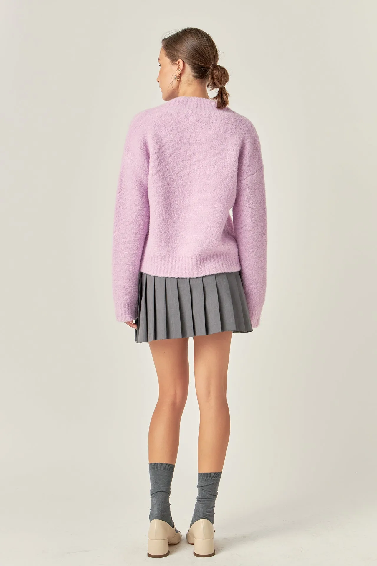 V Neck Knit Top