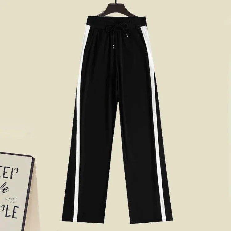 Vintage Love Heart Sweater Casual Pants Two Piece Set