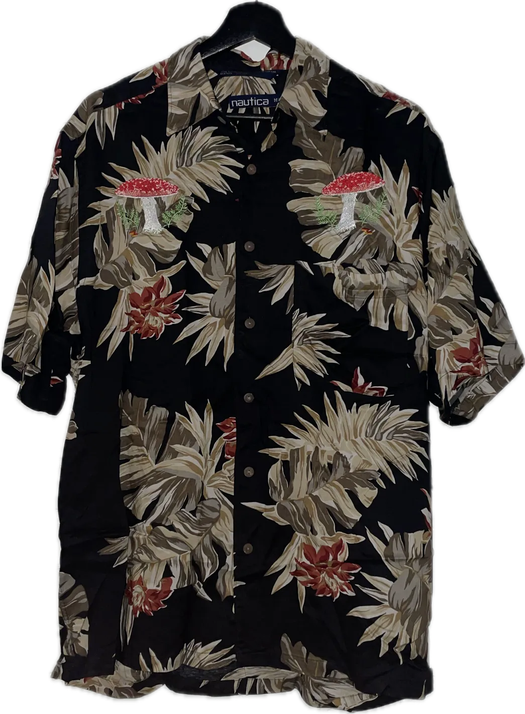 Vintage Mushroom Hawaiian Shirt (Medium)