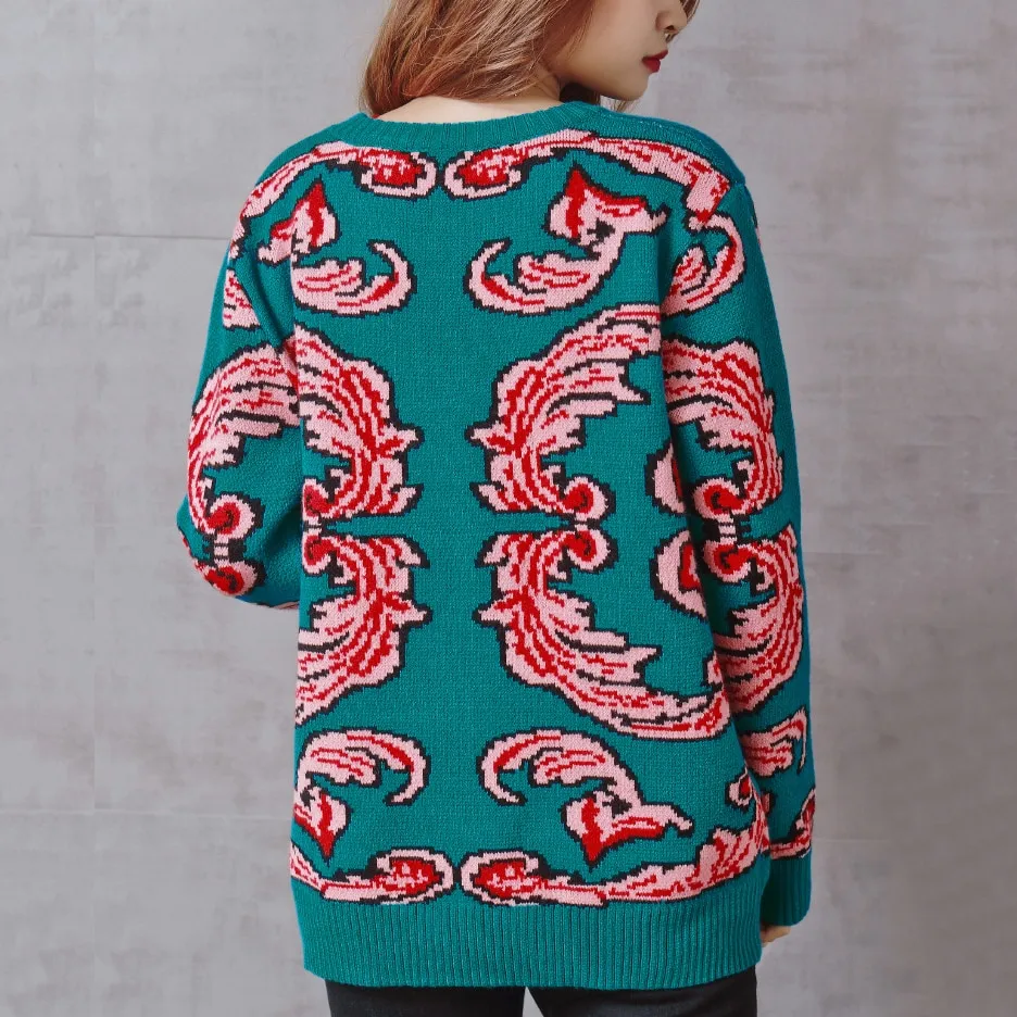 Vintage Retro UFO Sweater - Unleash Your Cosmic Style