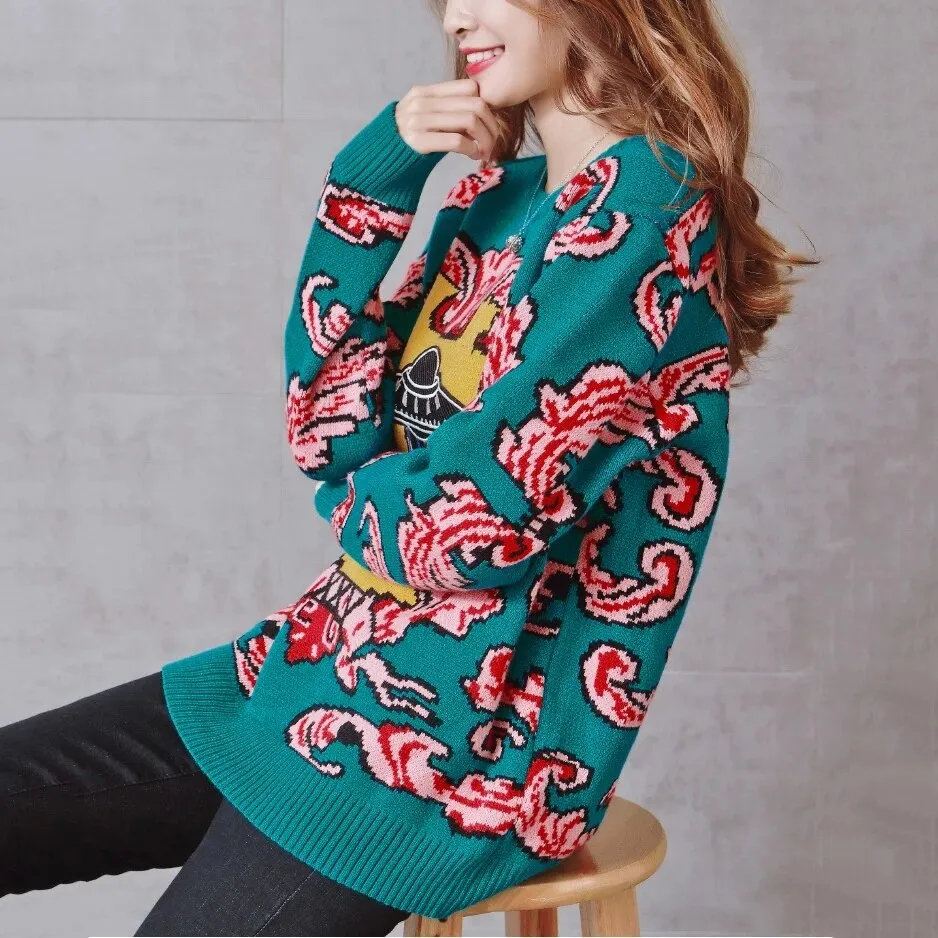 Vintage Retro UFO Sweater - Unleash Your Cosmic Style