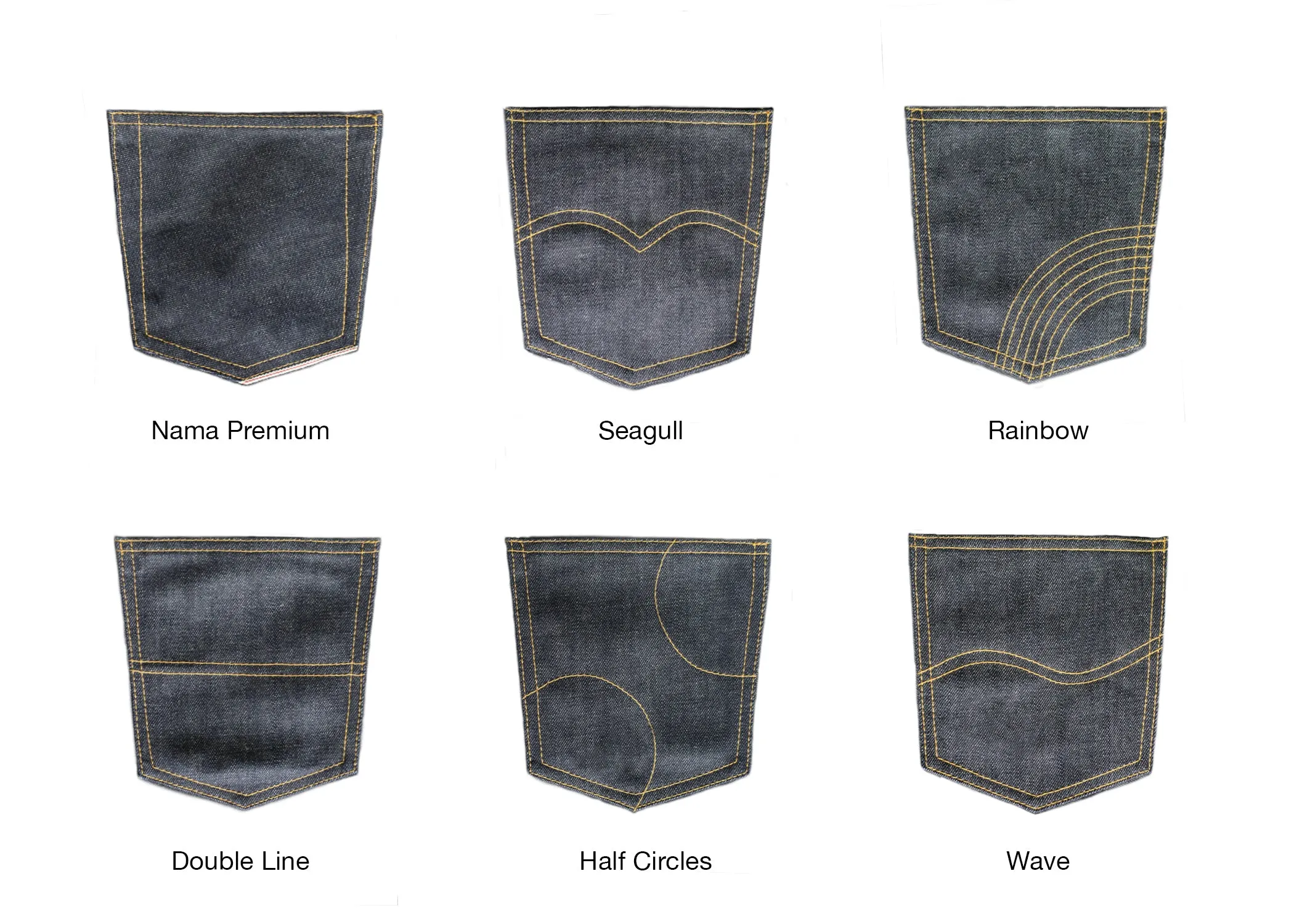 WHITE DENIM NAVY SELVEDGE