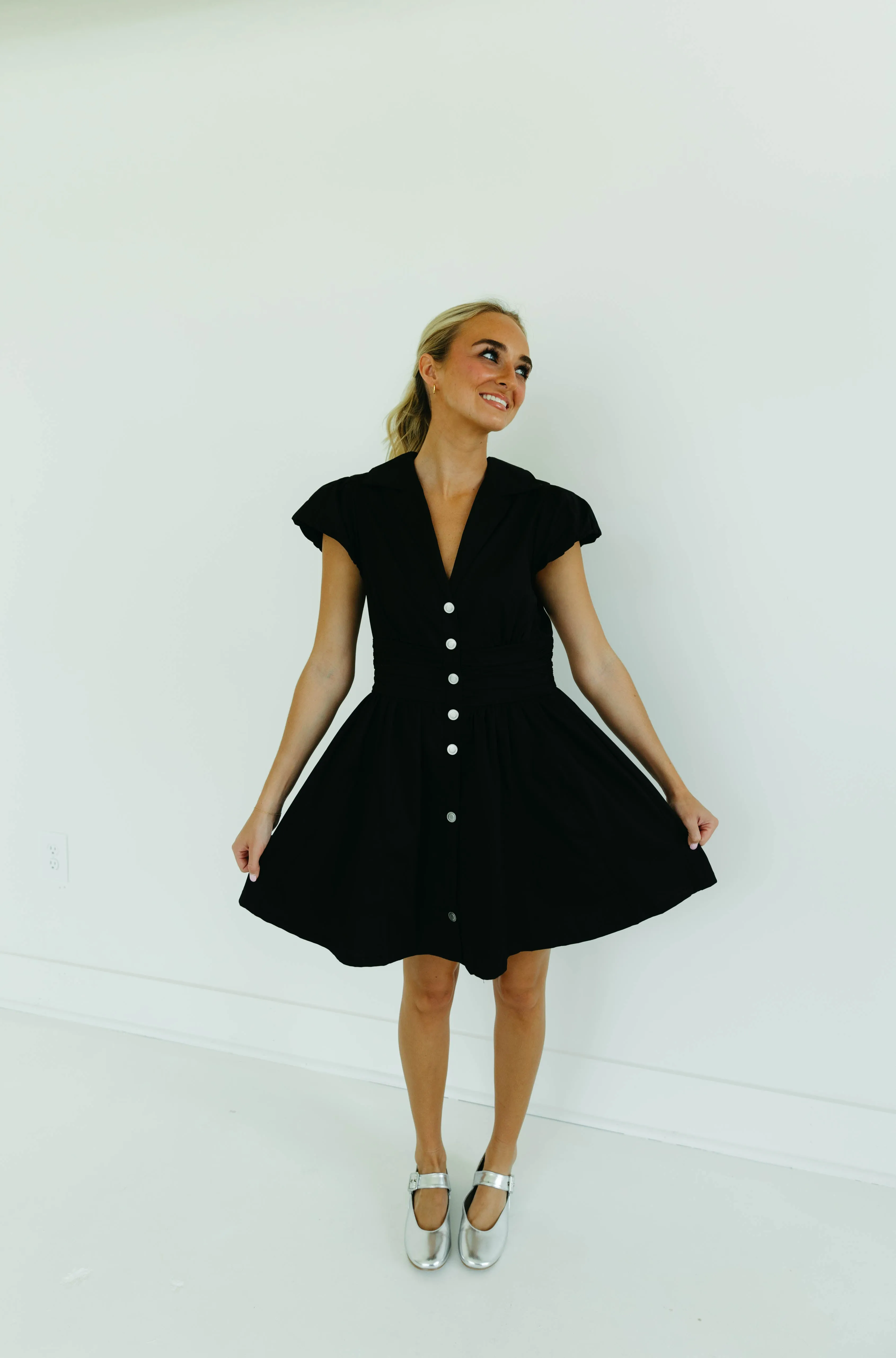 Whitley Mini Dress - Black