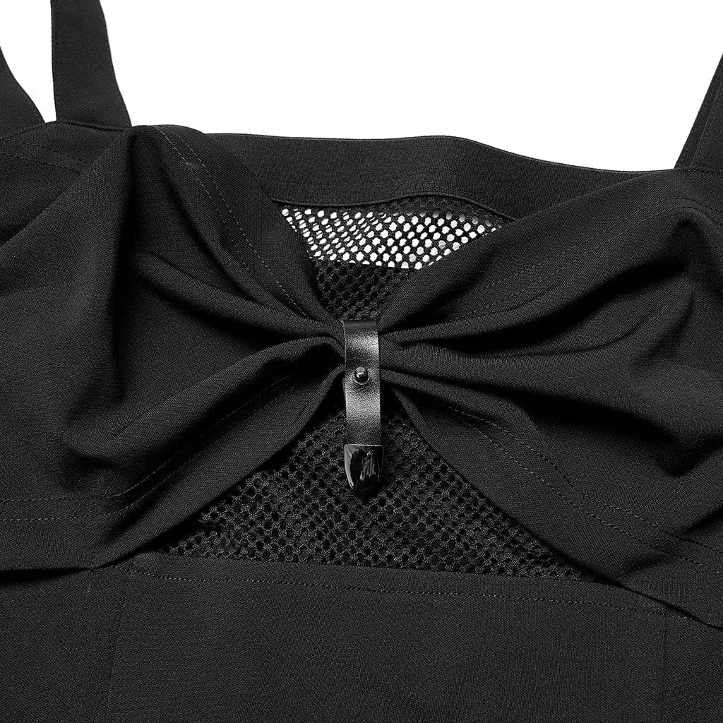 Women's Punk Bowknot Slip Dress