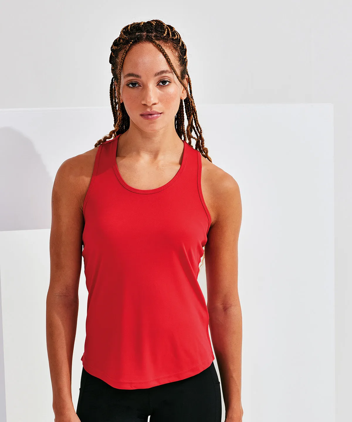 Womens TriDri® recycled performance slim racerback vest | Sapphire