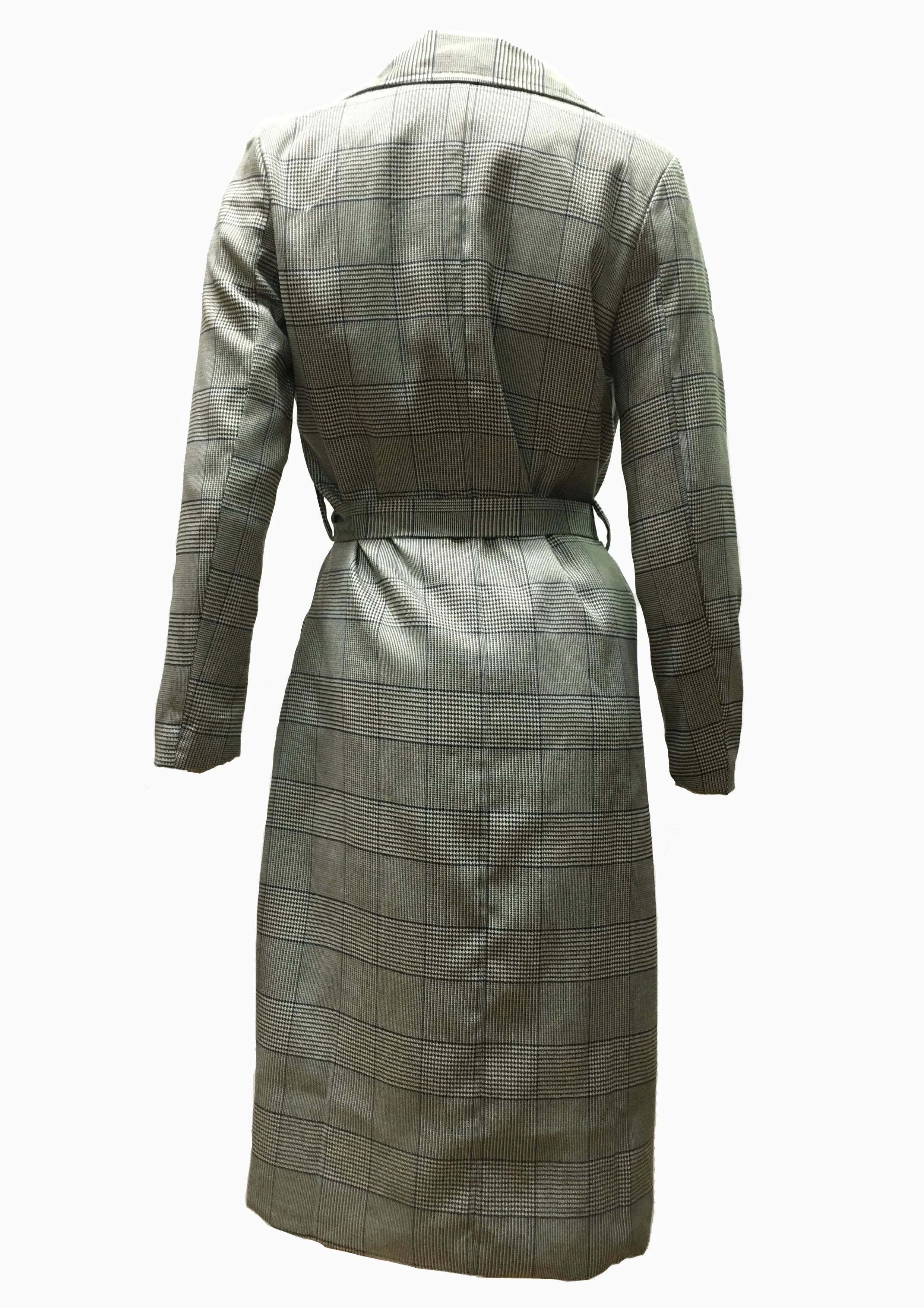 WW0103SS Check Print Trench Coat (Pack)