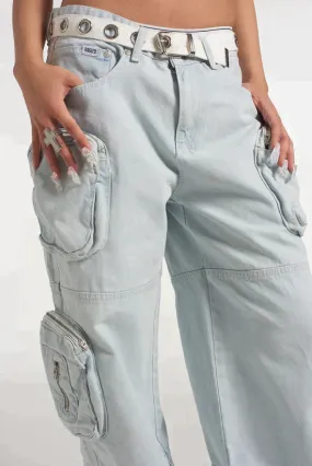ZIP COMBAT STONEWASH RELEASE JEAN