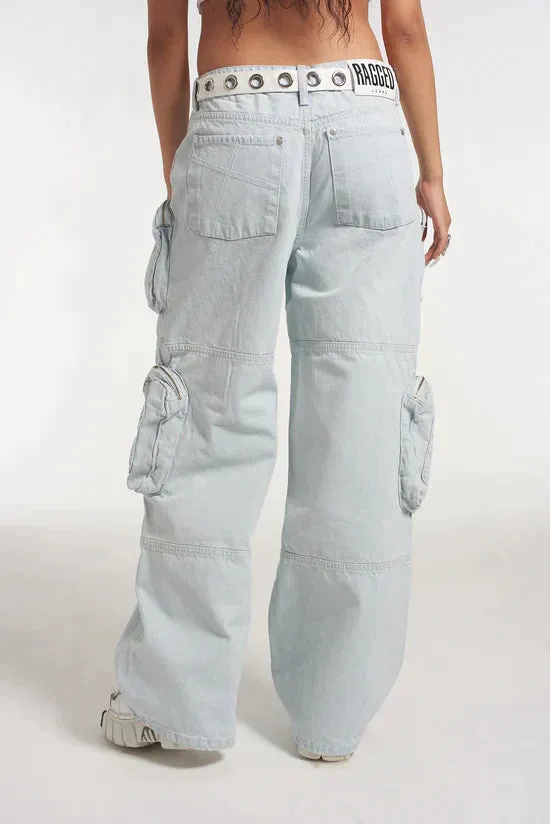 ZIP COMBAT STONEWASH RELEASE JEAN