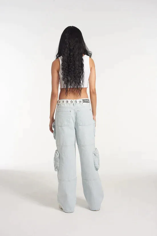 ZIP COMBAT STONEWASH RELEASE JEAN