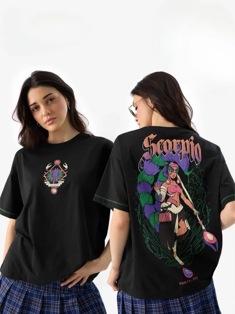 Zodiac Scorpio Printed Womens Drop Shoulder T shirt Legacy Boutiques Bangladesh