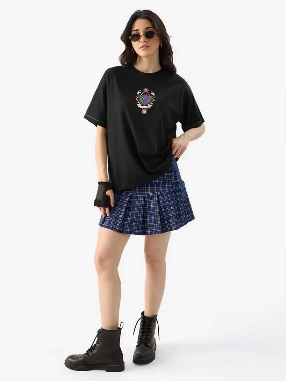 Zodiac Scorpio Printed Womens Drop Shoulder T shirt Legacy Boutiques Bangladesh
